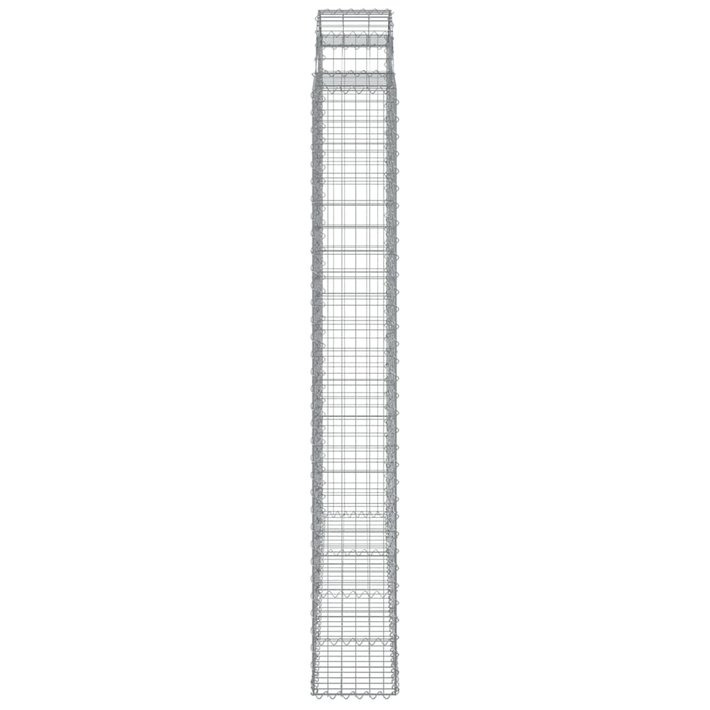 Cesti Gabbioni ad Arco 3 pz 200x30x220/240 cm Ferro Zincato
