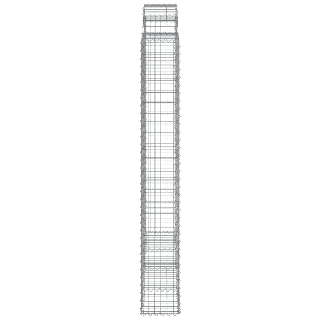 Cesti Gabbioni ad Arco 6 pz 200x30x220/240 cm Ferro Zincato