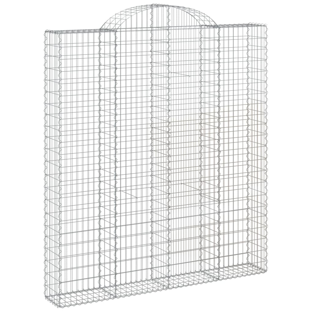 Cesti Gabbioni ad Arco 30 pz 200x30x220/240 cm Ferro Zincato