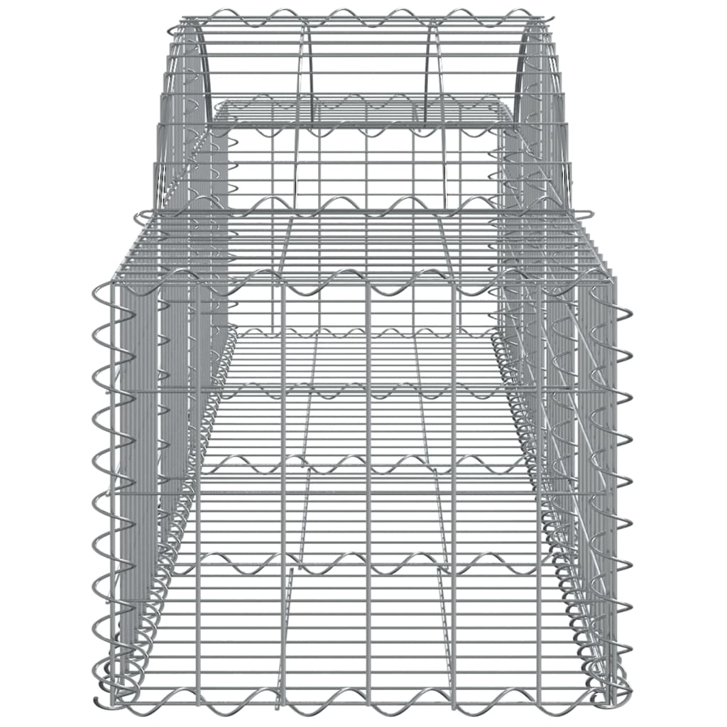 Cesti Gabbioni ad Arco 13 pz 200x50x40/60 cm Ferro Zincato
