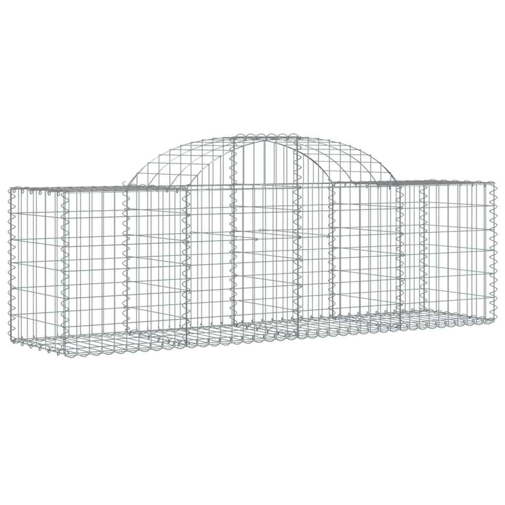 Cesti Gabbioni ad Arco 50 pz 200x50x60/80 cm Ferro Zincato