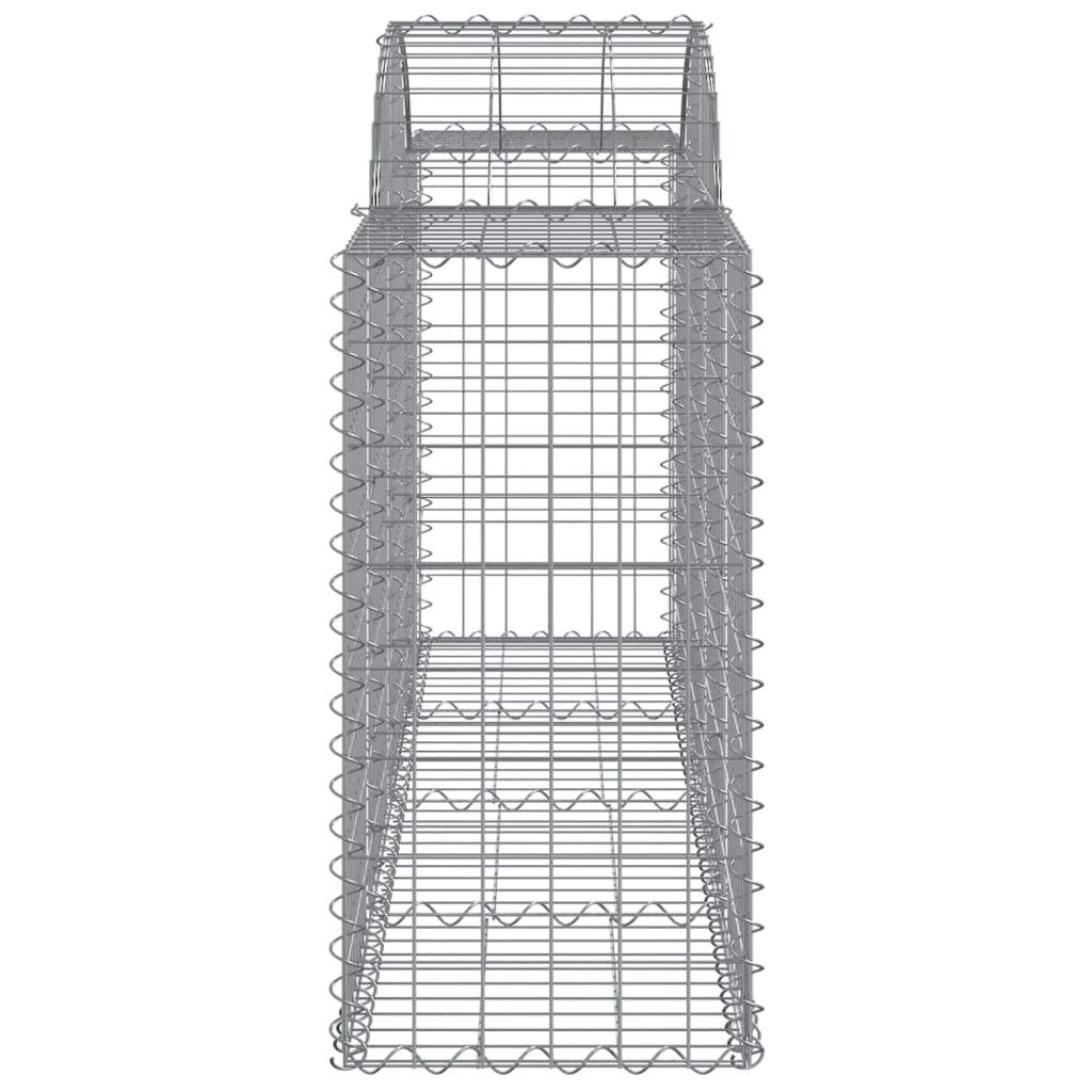 Cesti Gabbioni ad Arco 8 pz 200x50x80/100 cm Ferro Zincato
