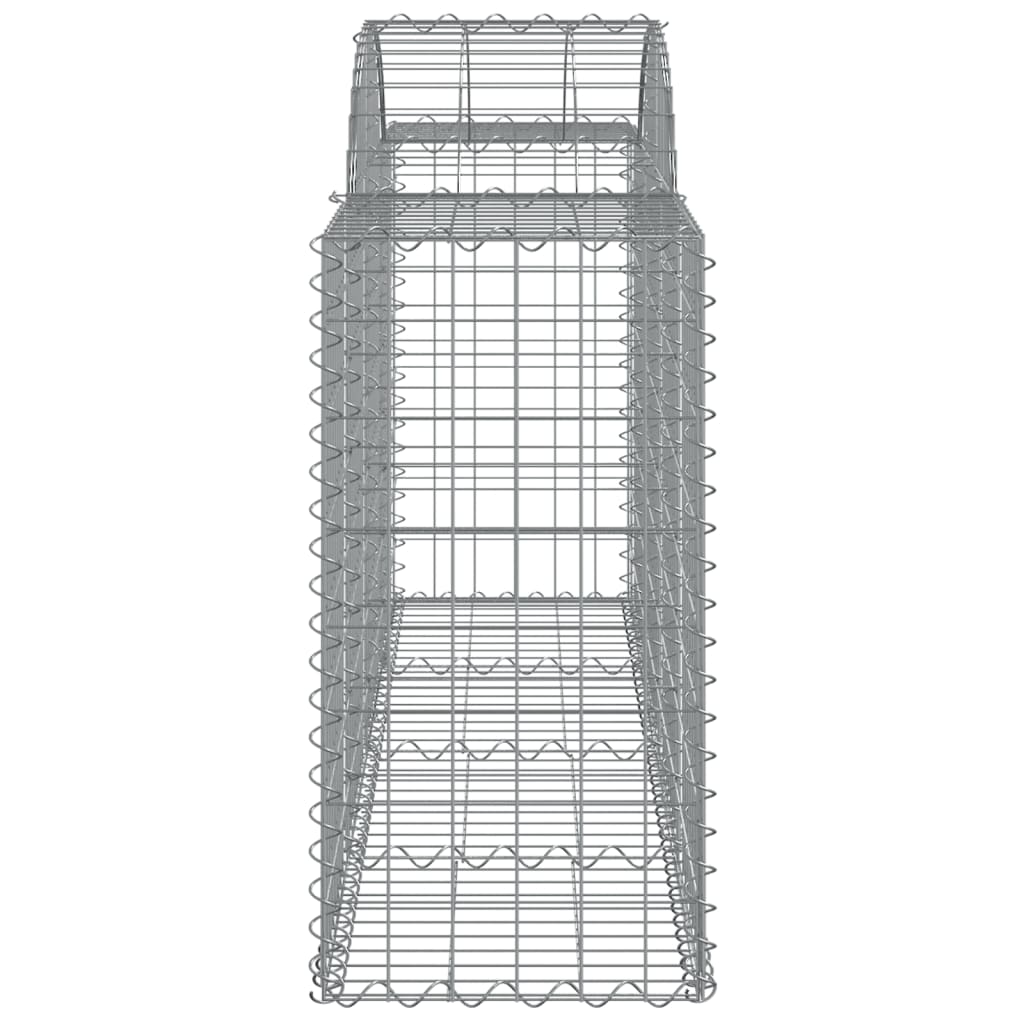 Cesti Gabbioni ad Arco 12 pz 200x50x80/100 cm Ferro Zincato