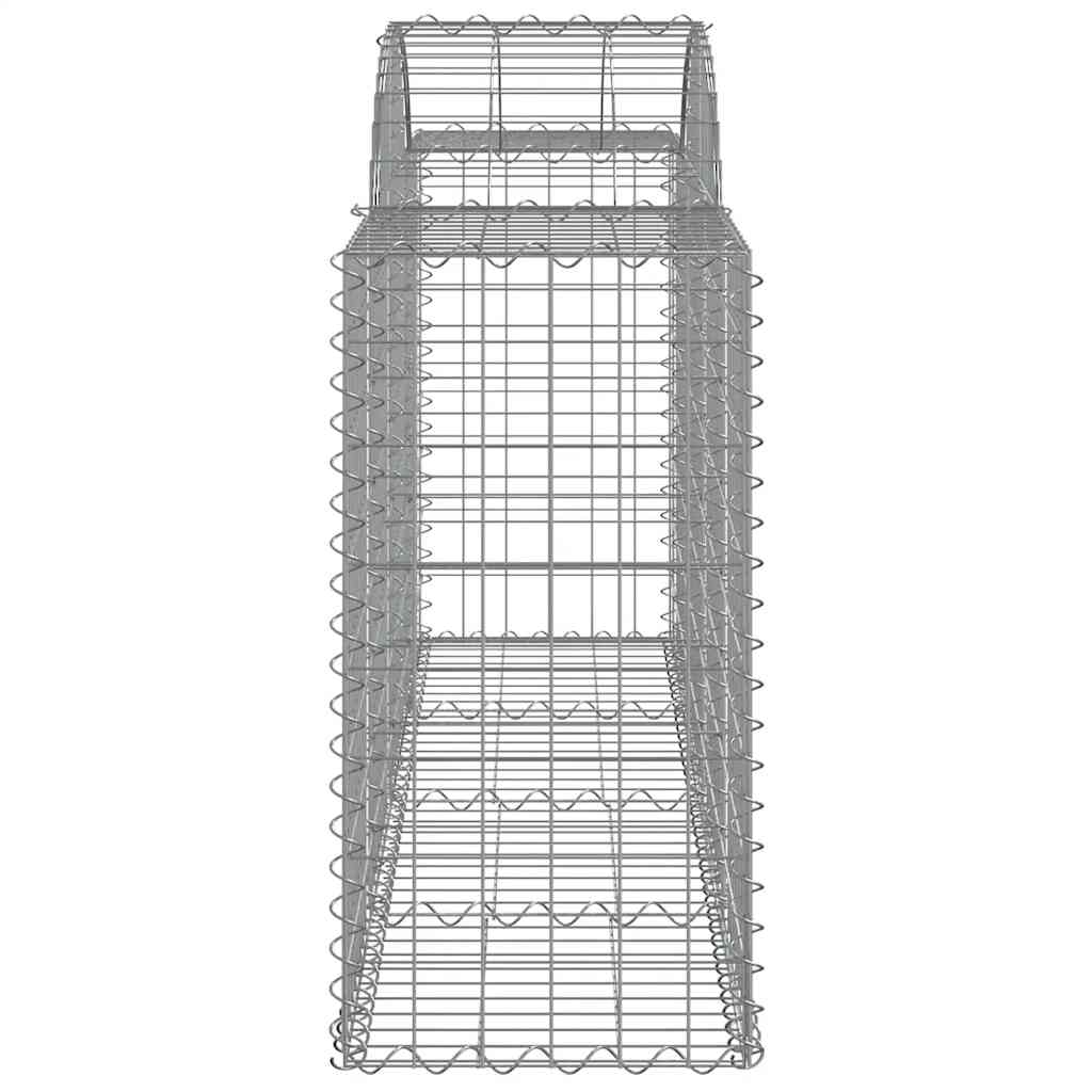 Cesti Gabbioni ad Arco 13 pz 200x50x80/100 cm Ferro Zincato