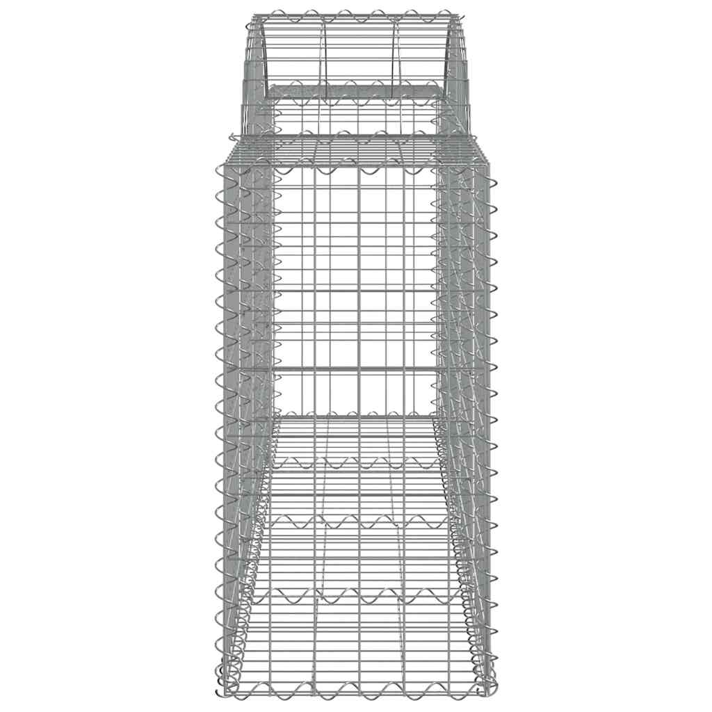 Cesti Gabbioni ad Arco 20 pz 200x50x80/100 cm Ferro Zincato