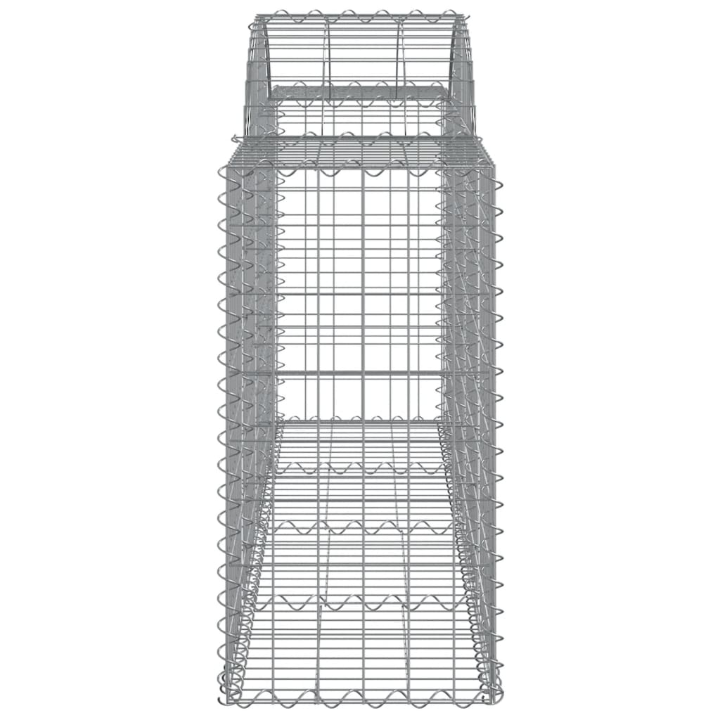 Cesti Gabbioni ad Arco 50 pz 200x50x80/100 cm Ferro Zincato