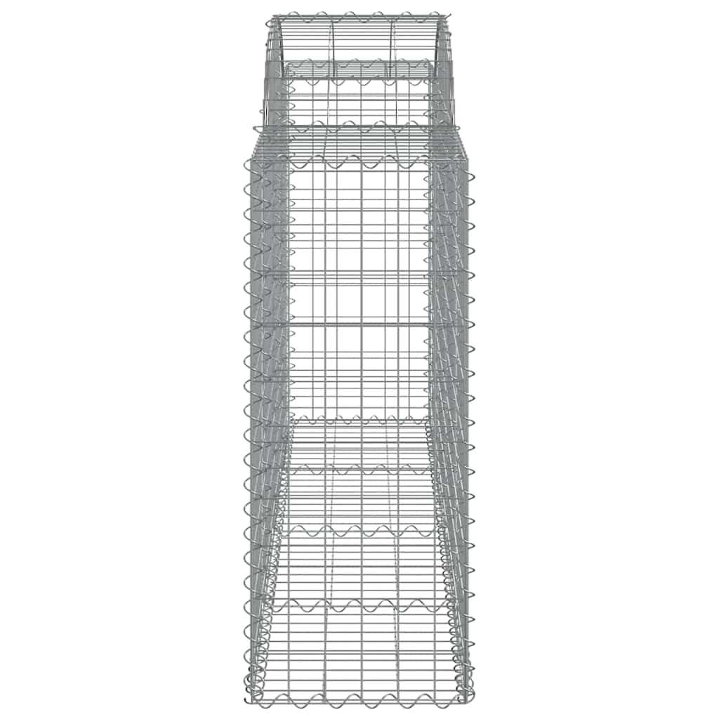 Cesti Gabbioni ad Arco 8 pz 200x50x100/120 cm Ferro Zincato