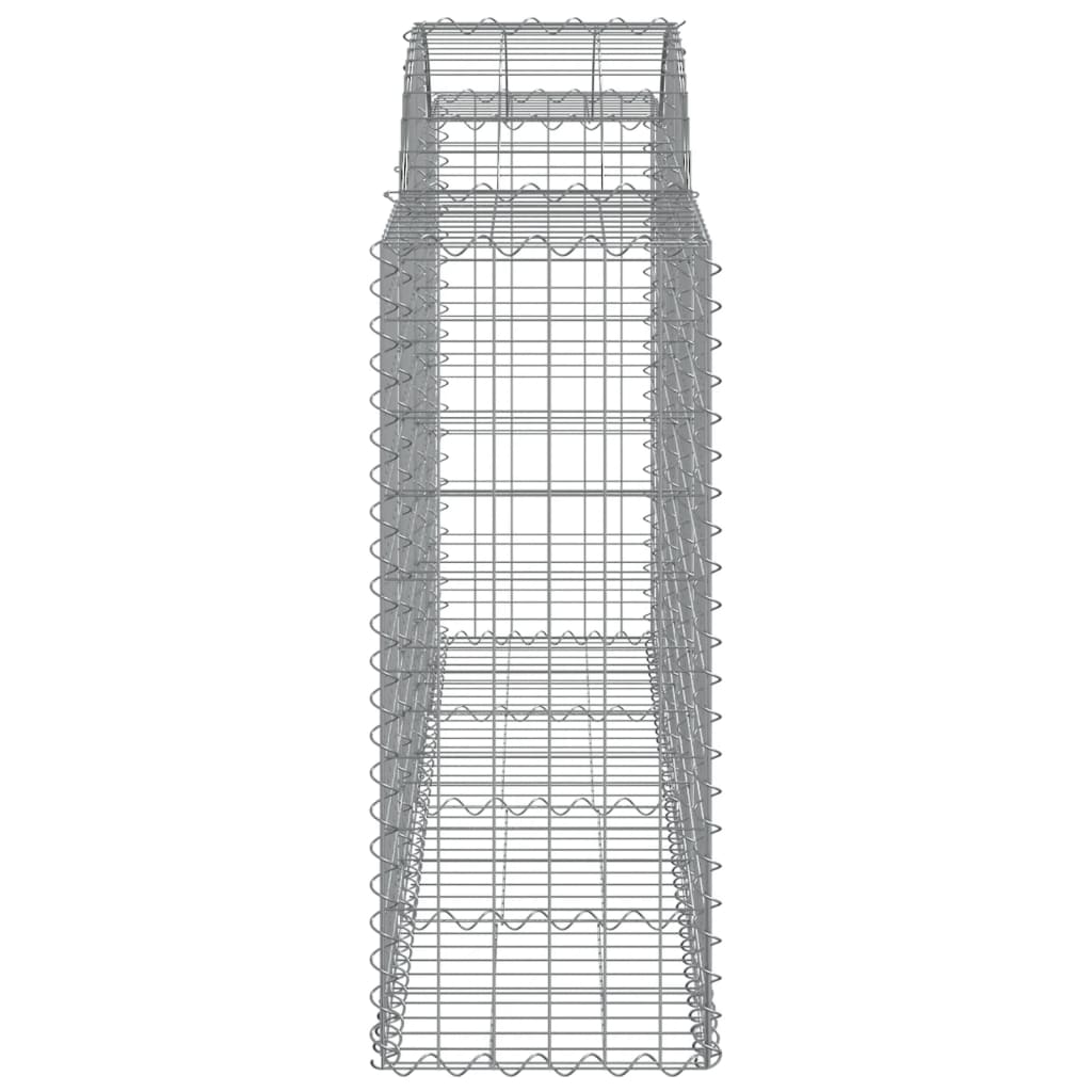 Cesti Gabbioni ad Arco 15 pz 200x50x100/120 cm Ferro Zincato