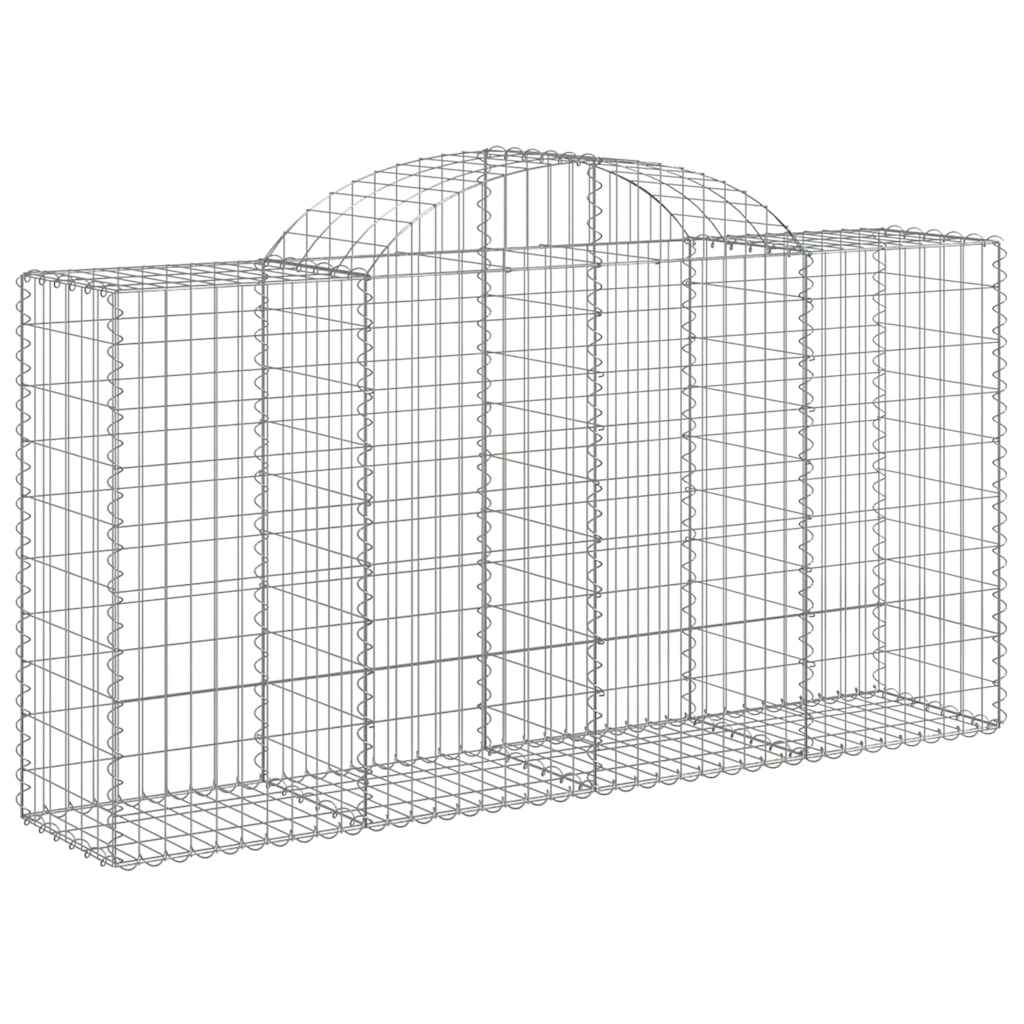 Cesti Gabbioni ad Arco 18 pz 200x50x100/120 cm Ferro Zincato