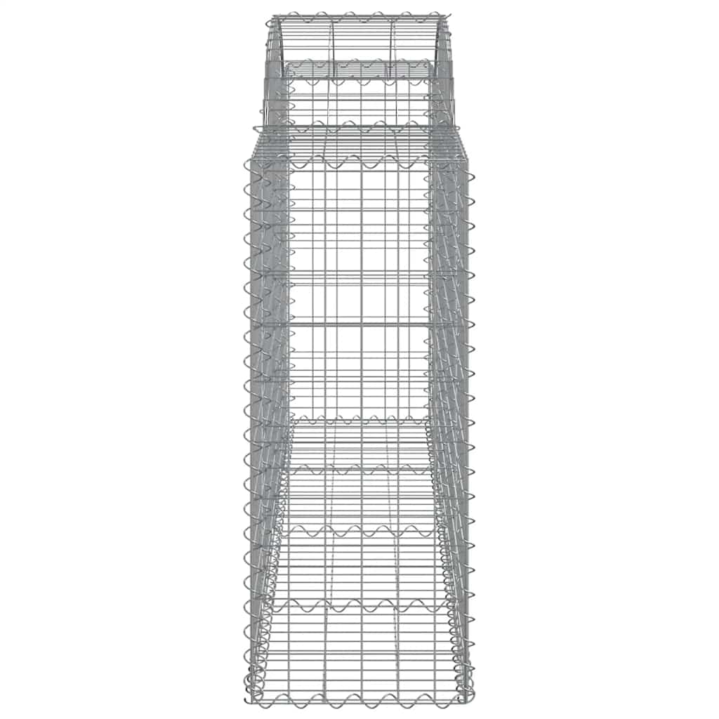 Cesti Gabbioni ad Arco 18 pz 200x50x100/120 cm Ferro Zincato
