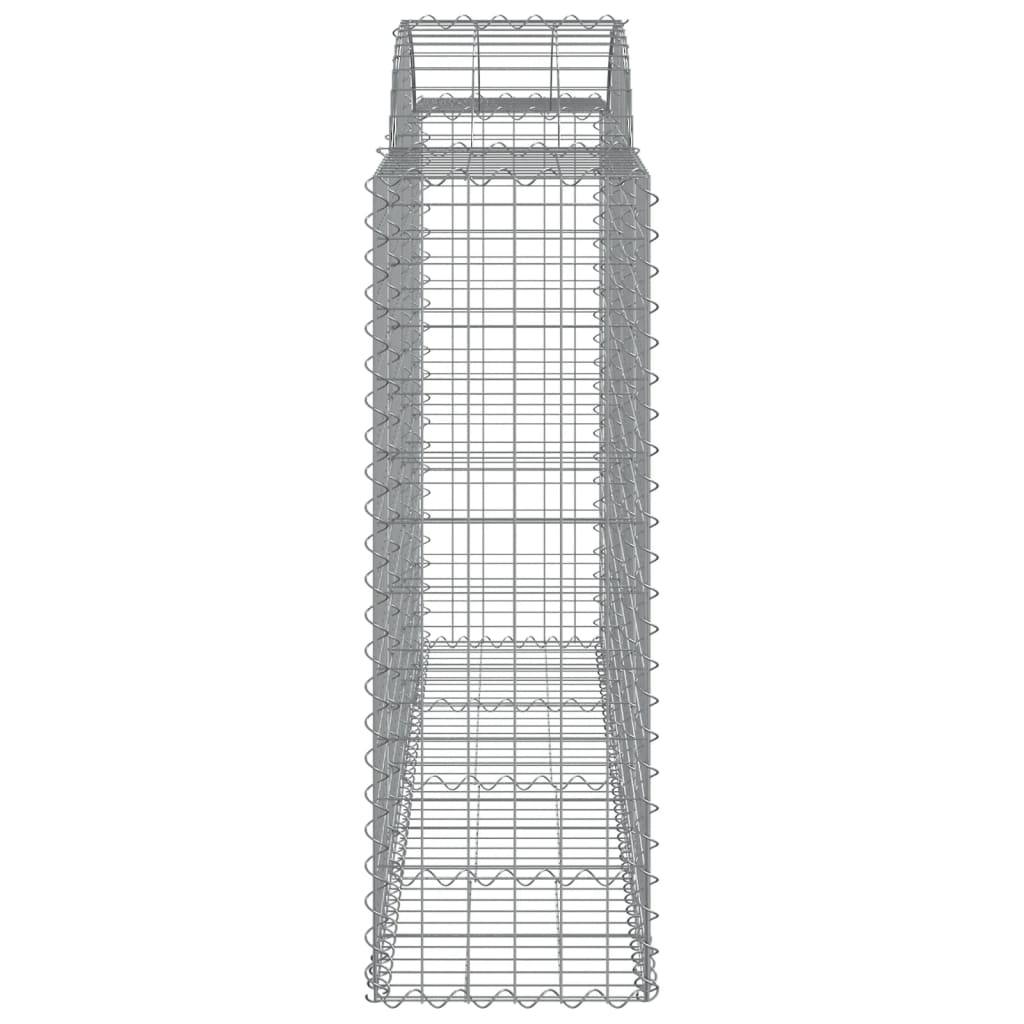 Cesti Gabbioni ad Arco 11 pz 200x50x120/140 cm Ferro Zincato