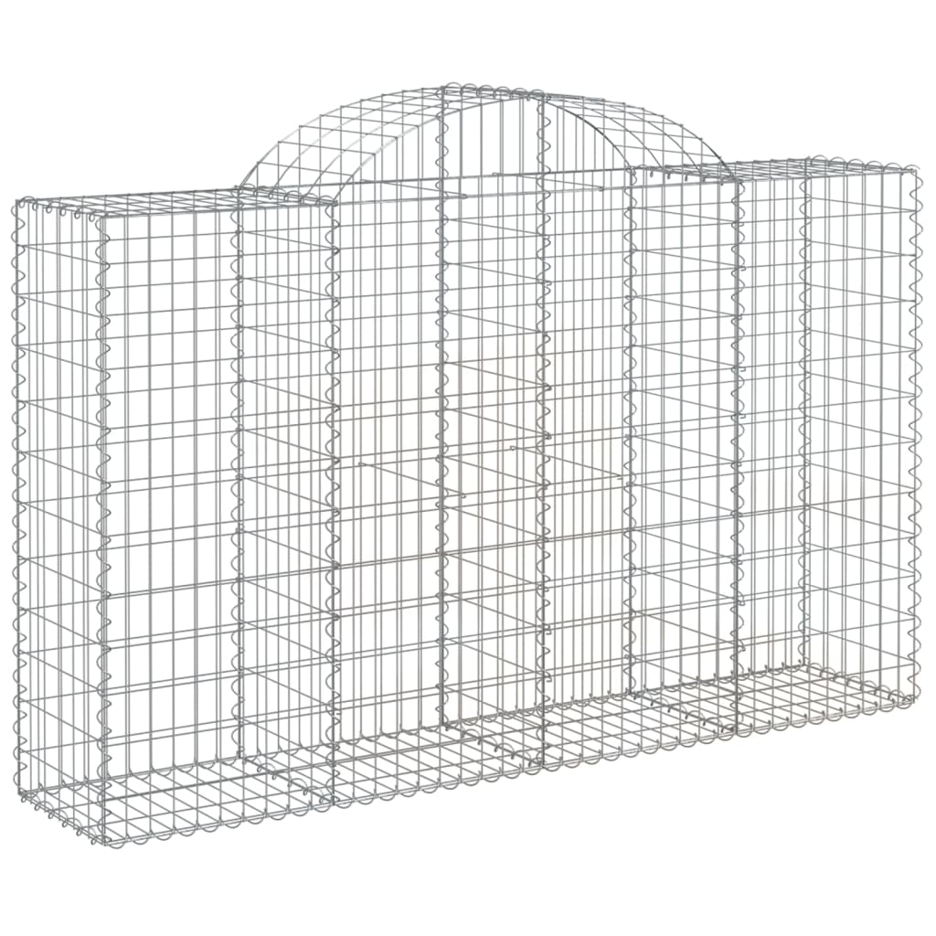 Cesti Gabbioni ad Arco 50 pz 200x50x120/140 cm Ferro Zincato
