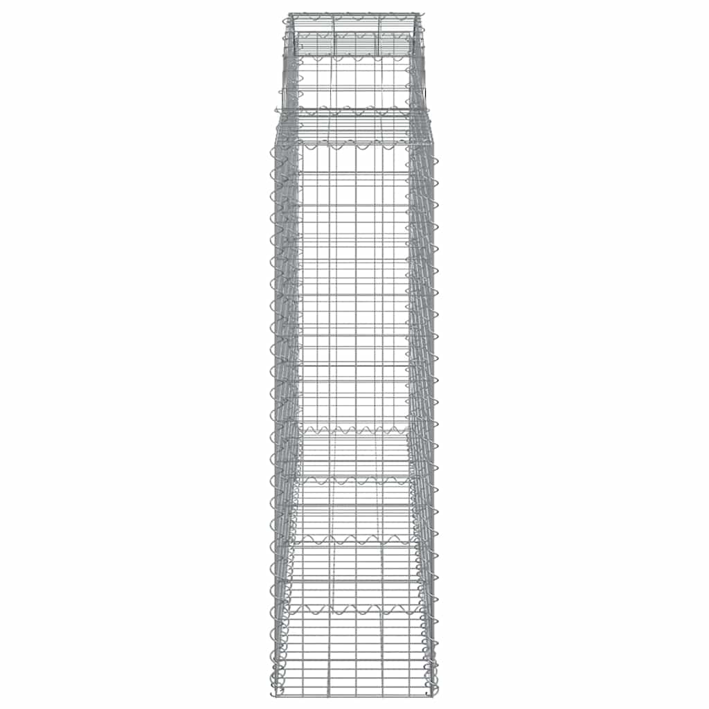 Cesti Gabbioni ad Arco 5 pz 200x50x140/160 cm Ferro Zincato
