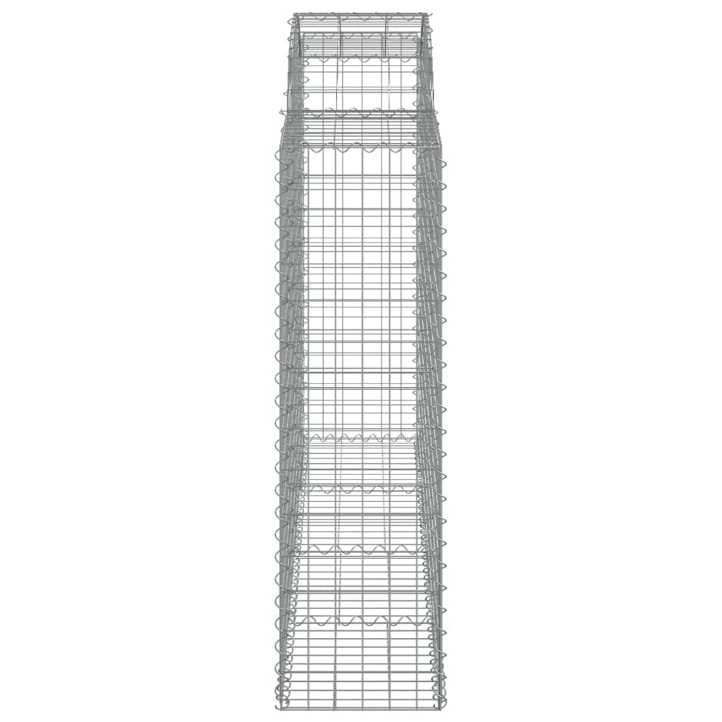 Cesti Gabbioni ad Arco 6 pz 200x50x140/160 cm Ferro Zincato