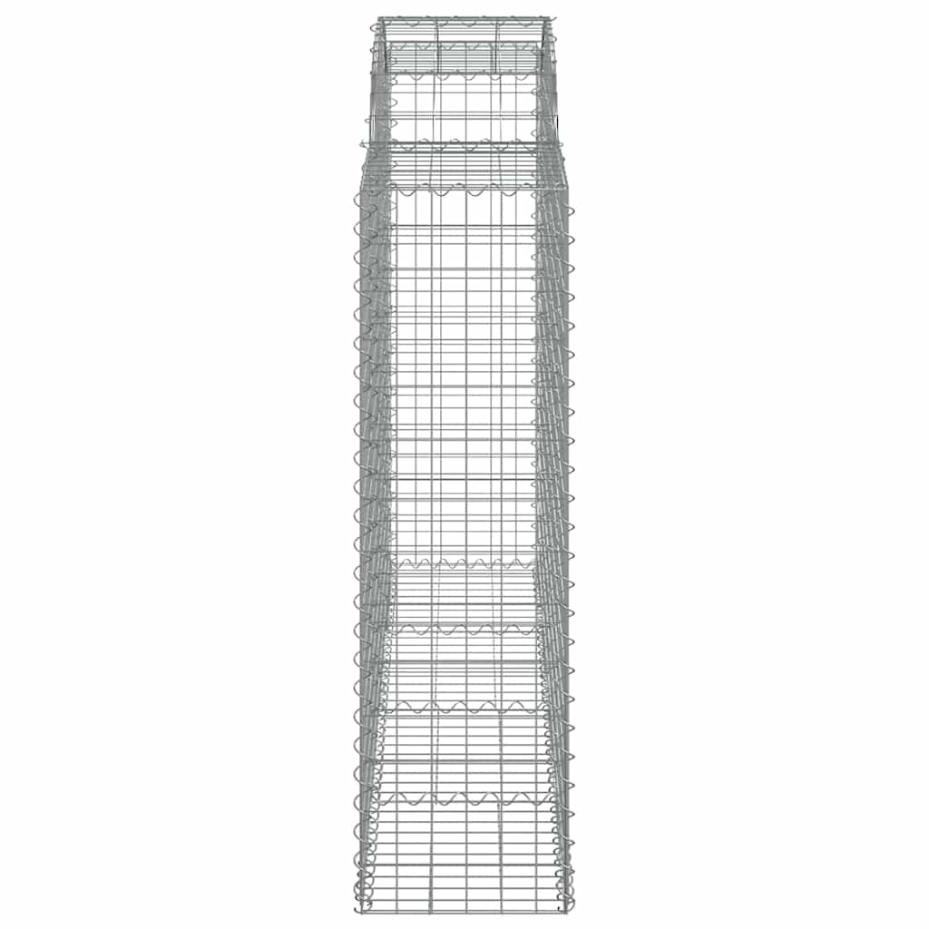 Cesti Gabbioni ad Arco 10 pz 200x50x140/160 cm Ferro Zincato