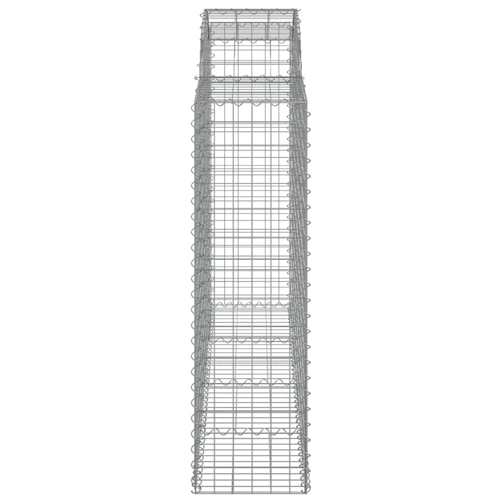 Cesti Gabbioni ad Arco 13 pz 200x50x140/160 cm Ferro Zincato
