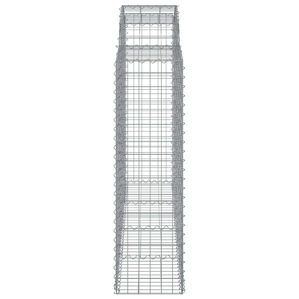 Cesti Gabbioni ad Arco 30 pz 200x50x140/160 cm Ferro Zincato