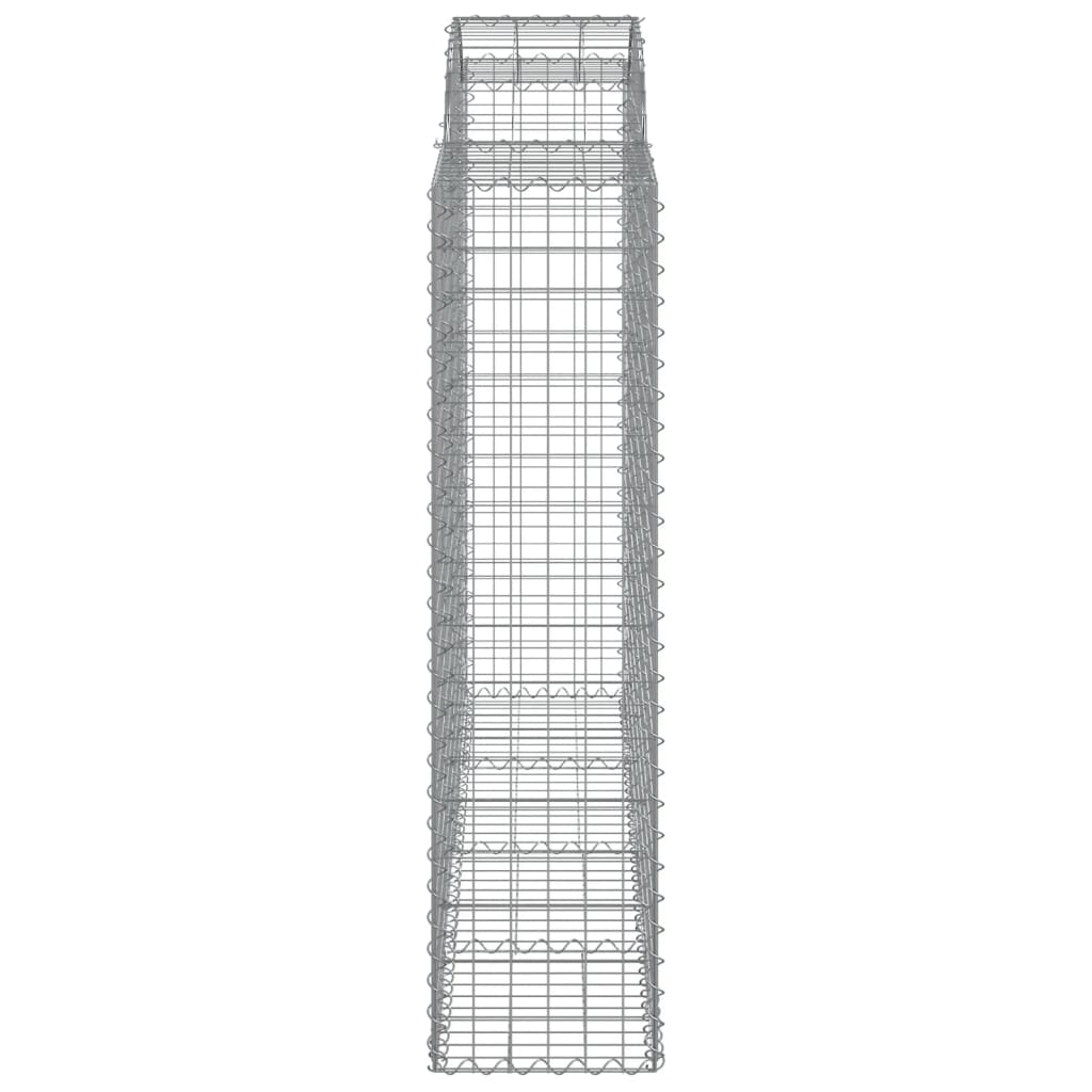 Cesti Gabbioni ad Arco 6 pz 200x50x160/180 cm Ferro Zincato