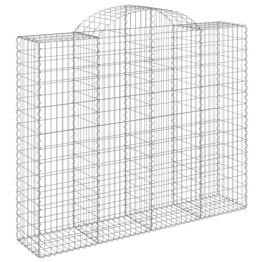 Cesti Gabbioni ad Arco 10 pz 200x50x160/180 cm Ferro Zincato