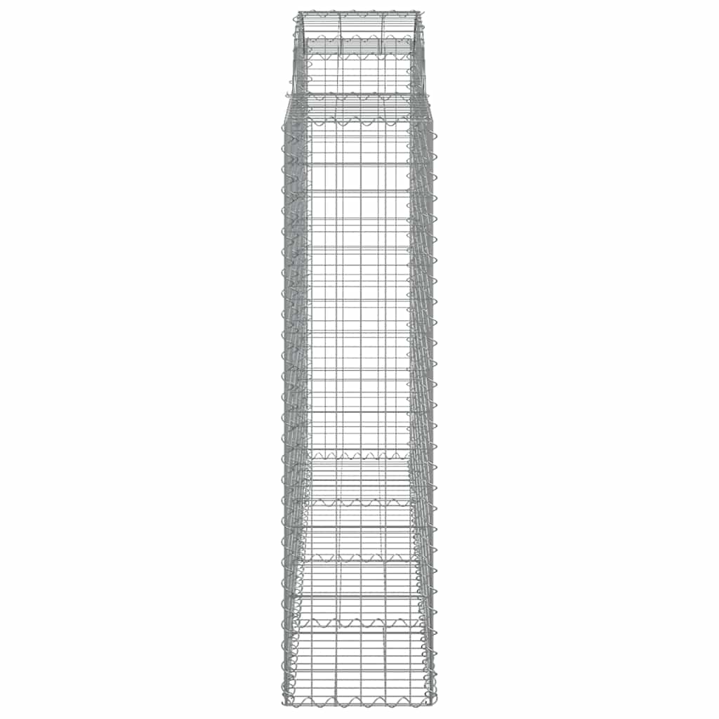 Cesti Gabbioni ad Arco 15 pz 200x50x160/180 cm Ferro Zincato