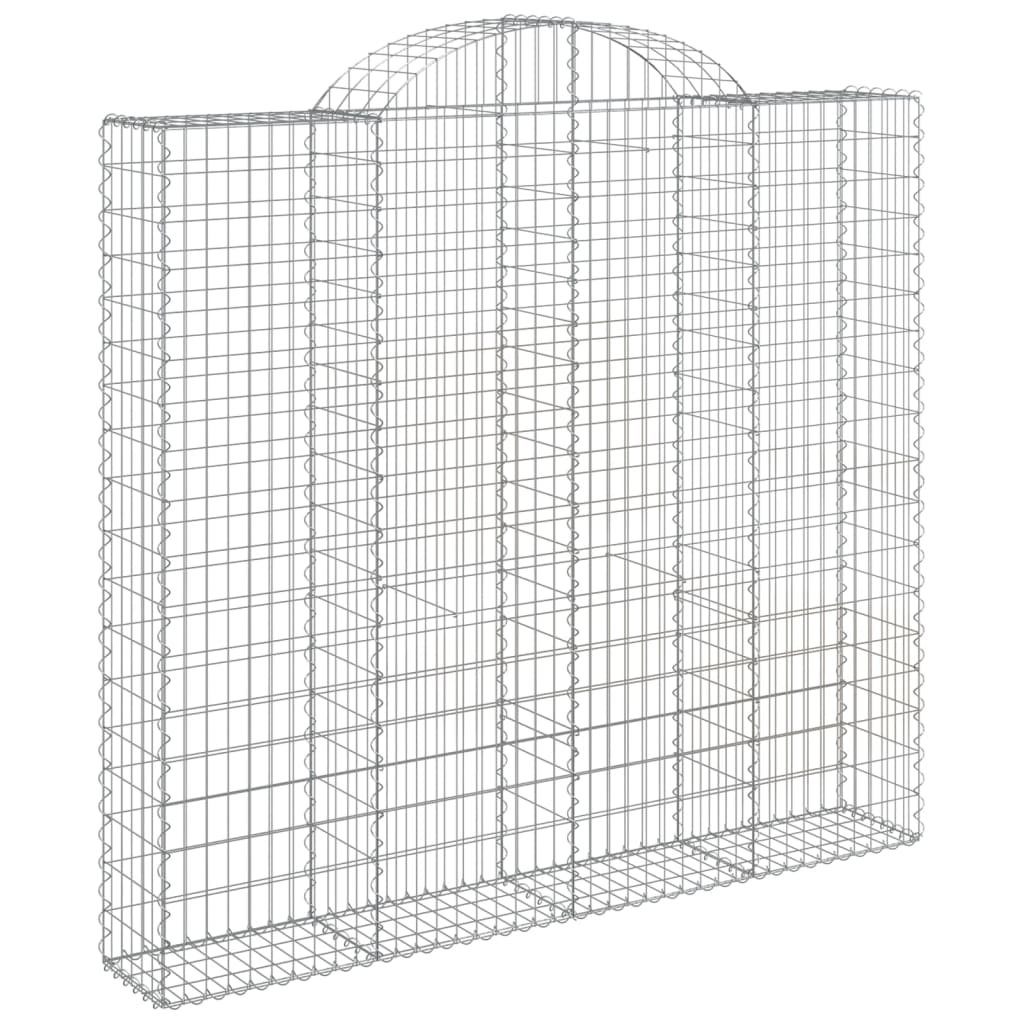 Cesti Gabbioni ad Arco 2 pz 200x50x180/200 cm Ferro Zincato