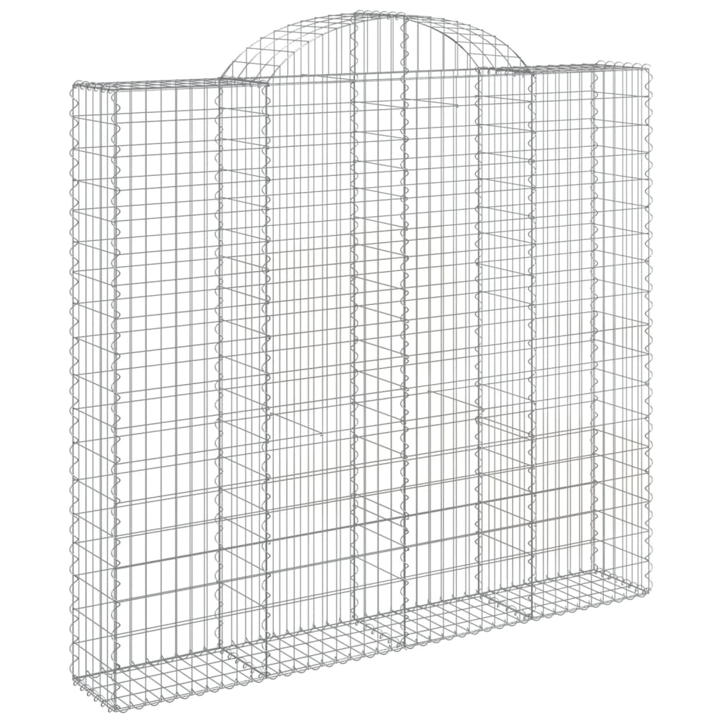 Cesti Gabbioni ad Arco 3 pz 200x50x180/200 cm Ferro Zincato