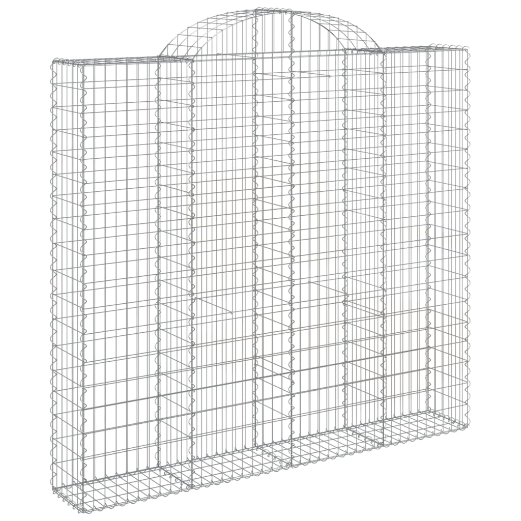 Cesti Gabbioni ad Arco 6 pz 200x50x180/200 cm Ferro Zincato