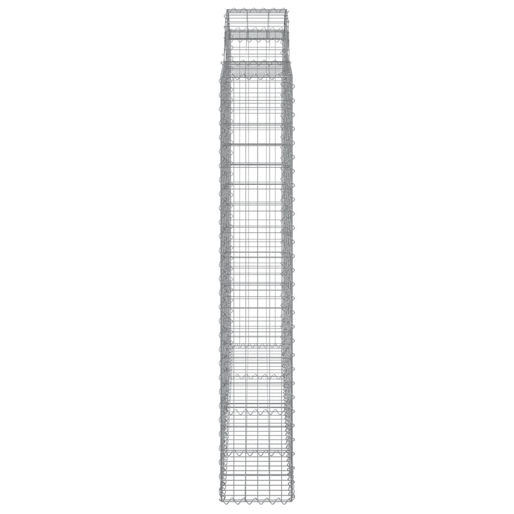 Cesti Gabbioni ad Arco 12 pz 200x50x180/200 cm Ferro Zincato