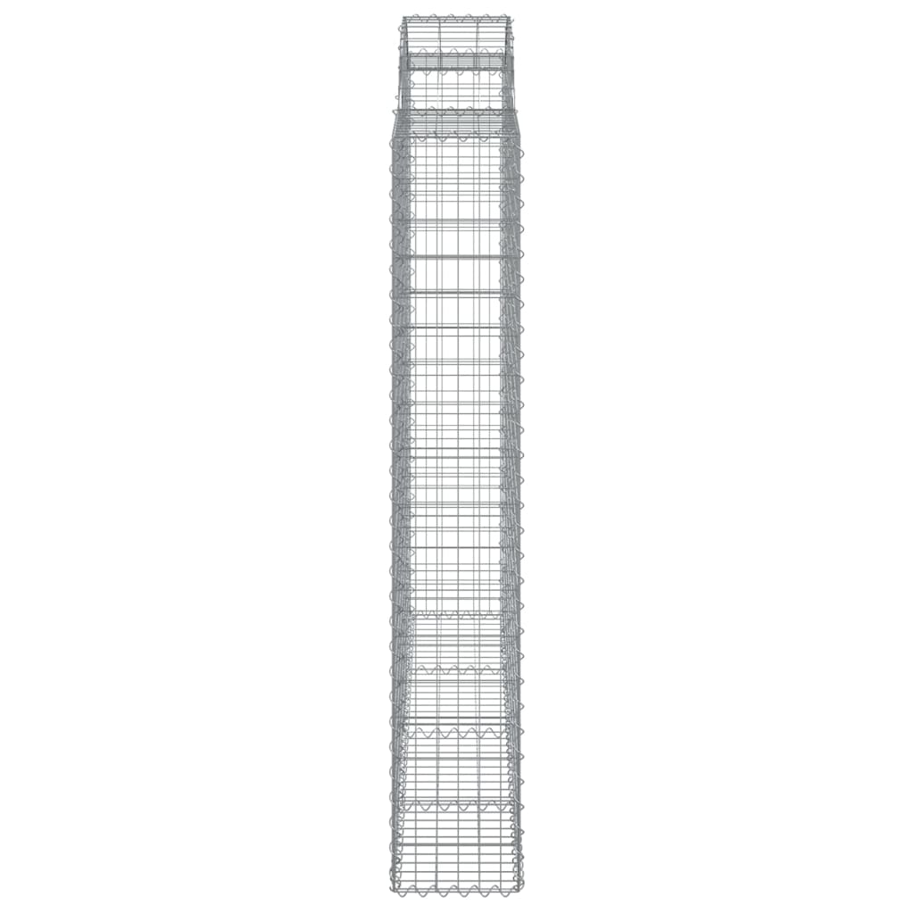 Cesti Gabbioni ad Arco 20 pz 200x50x180/200 cm Ferro Zincato