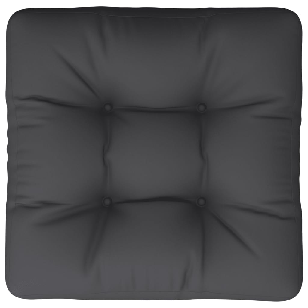 Cuscino per Pallet Nero 58x58x10 cm in Tessuto