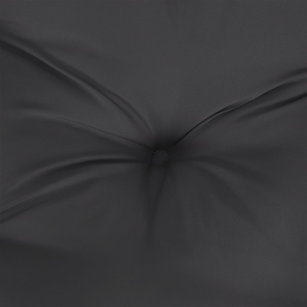 Cuscino per Pallet Nero 58x58x10 cm in Tessuto