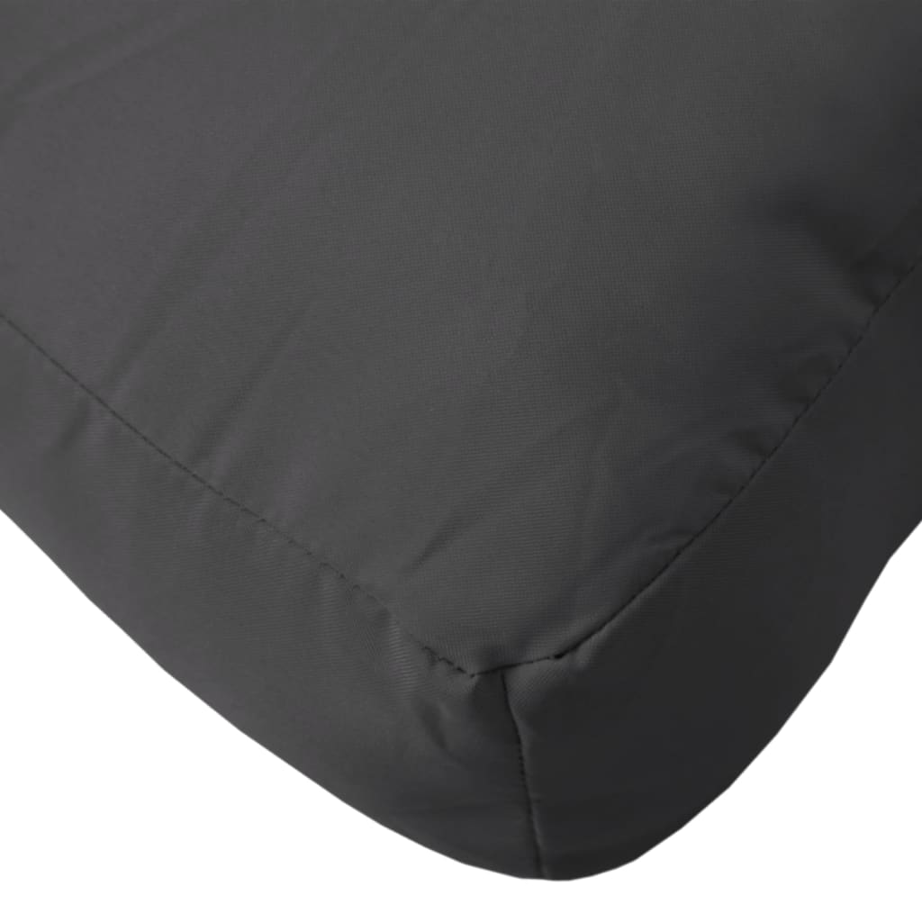 Cuscino per Pallet Nero 58x58x10 cm in Tessuto