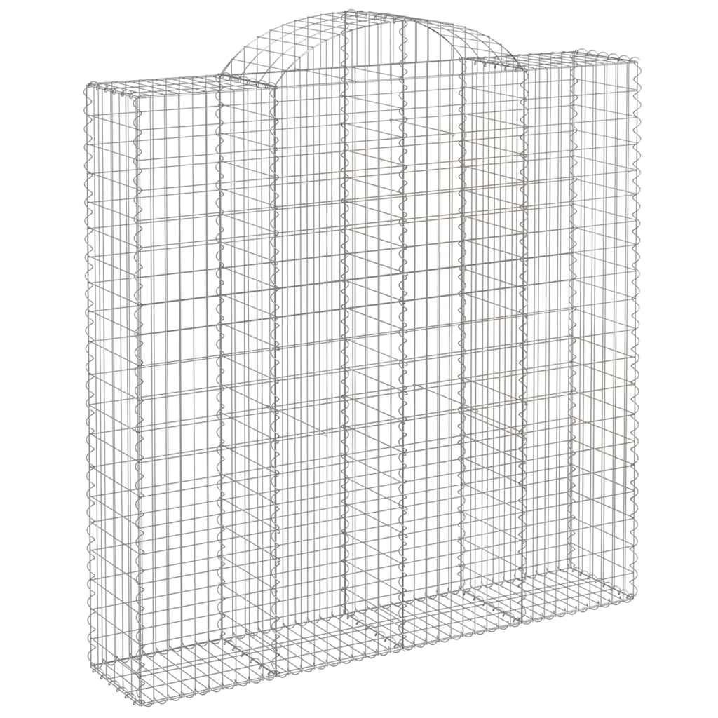 Cesti Gabbioni ad Arco 9 pz 200x50x200/220 cm Ferro Zincato