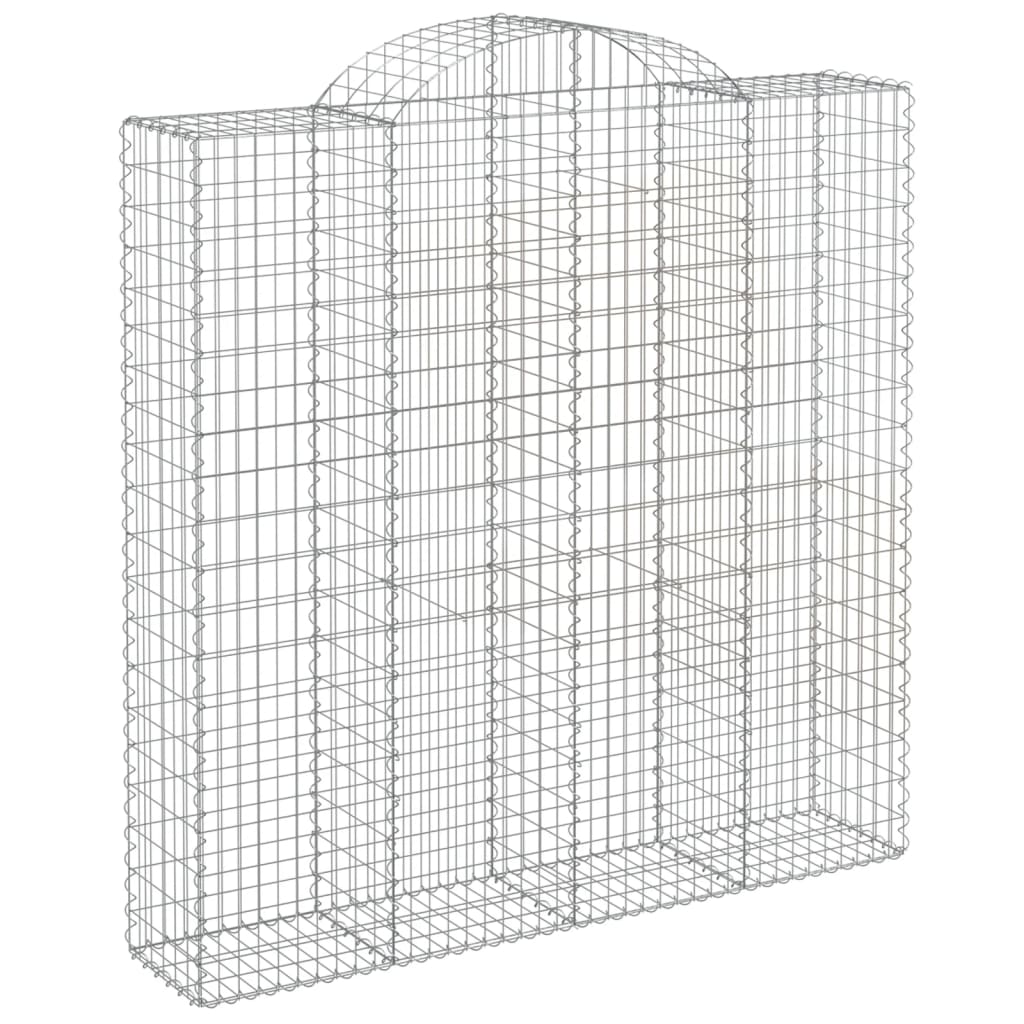 Cesti Gabbioni ad Arco 10 pz 200x50x200/220 cm Ferro Zincato