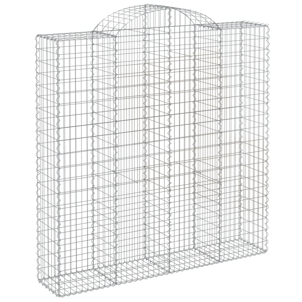Cesti Gabbioni ad Arco 11 pz 200x50x200/220 cm Ferro Zincato