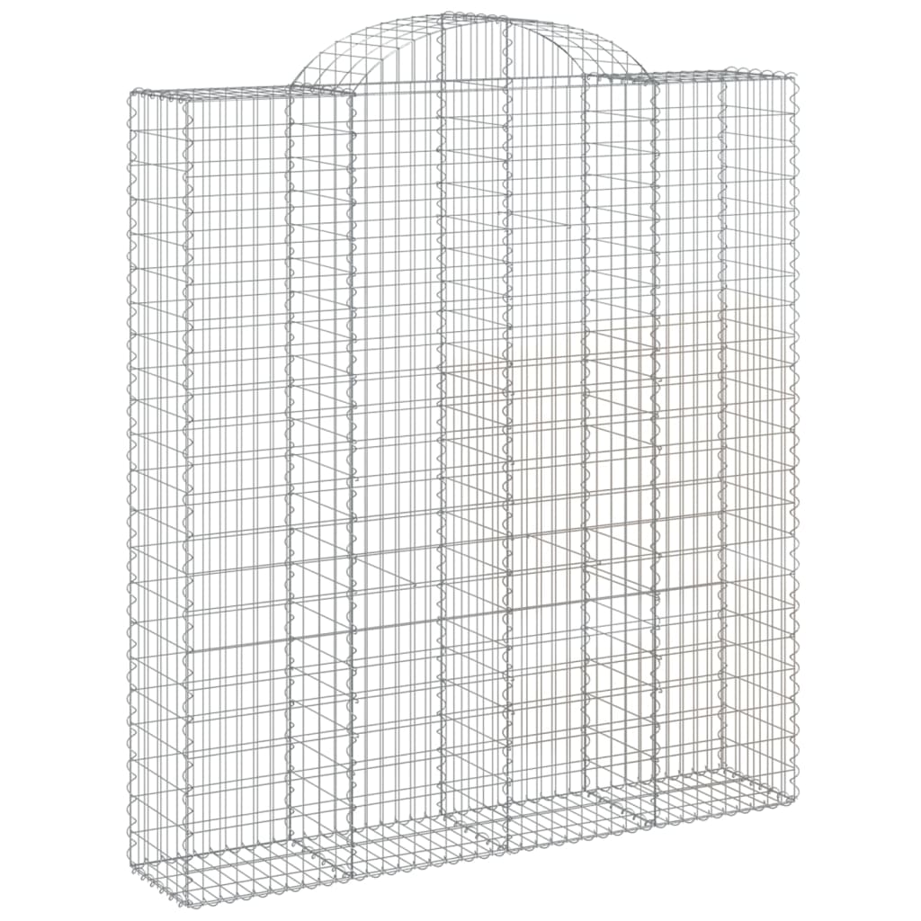 Cesti Gabbioni ad Arco 2 pz 200x50x220/240 cm Ferro Zincato
