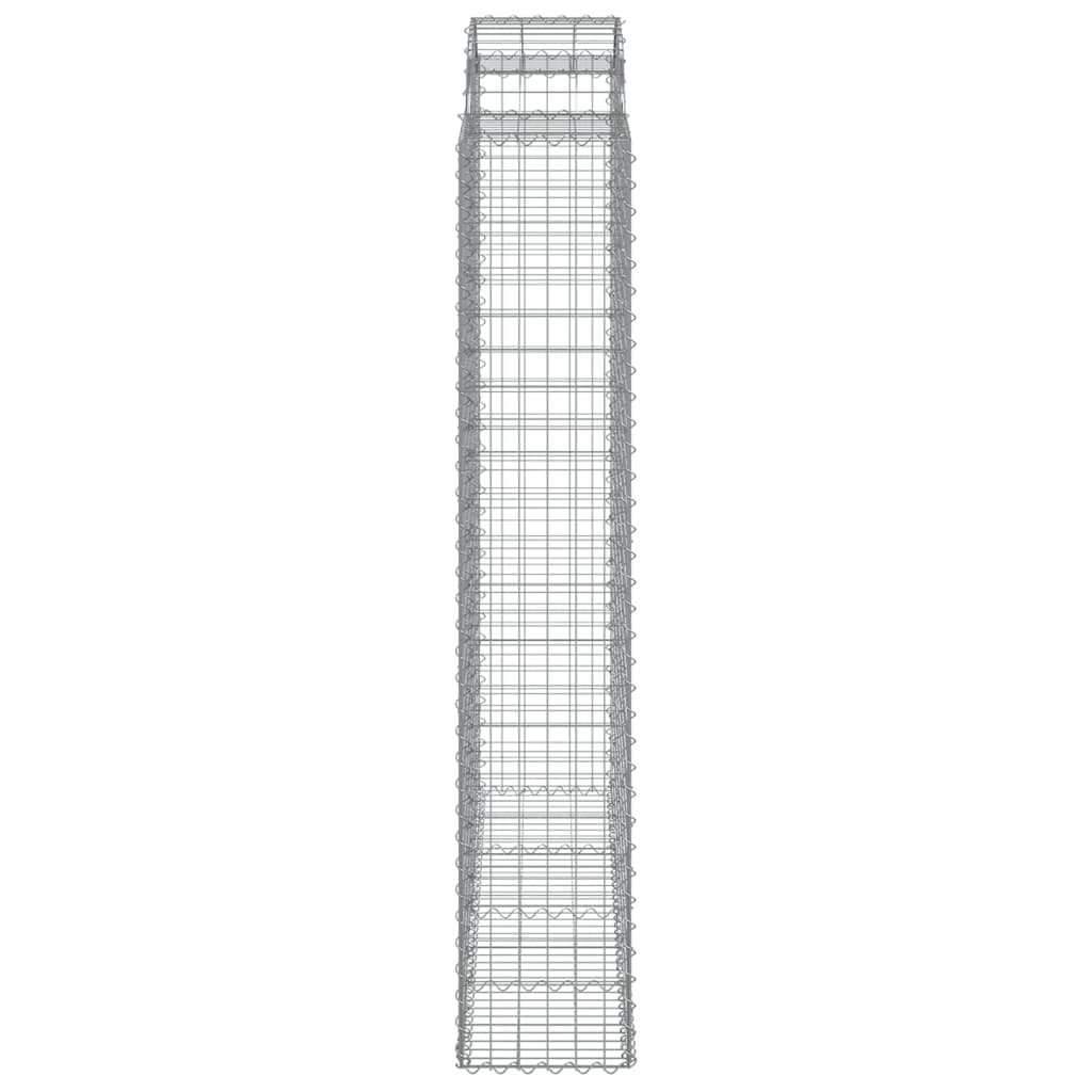 Cesti Gabbioni ad Arco 3 pz 200x50x220/240 cm Ferro Zincato