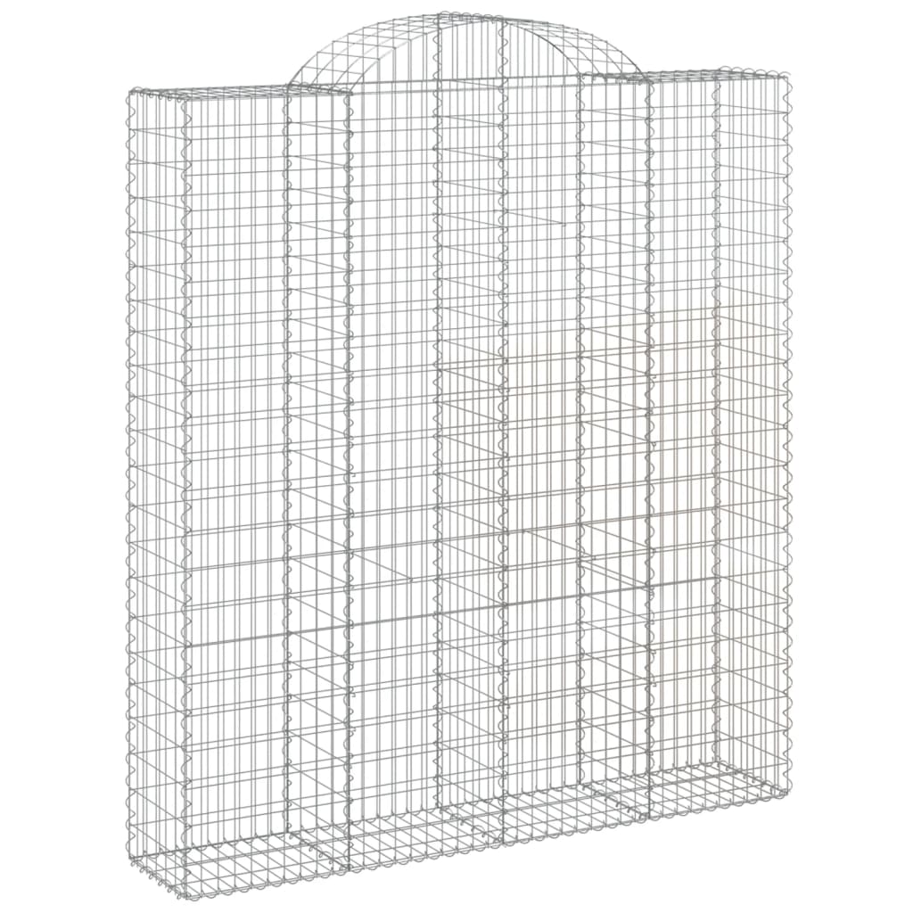Cesti Gabbioni ad Arco 40 pz 200x50x220/240 cm Ferro Zincato