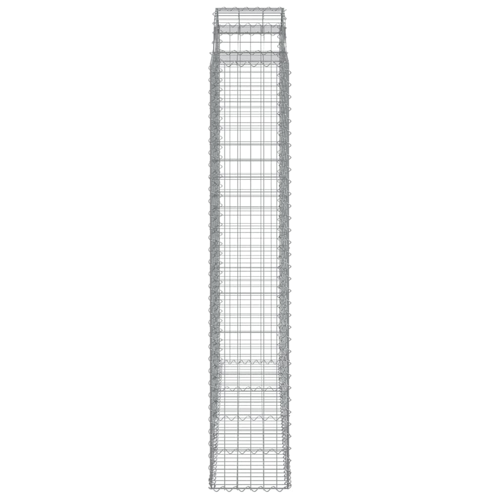 Cesti Gabbioni ad Arco 50 pz 200x50x220/240 cm Ferro Zincato