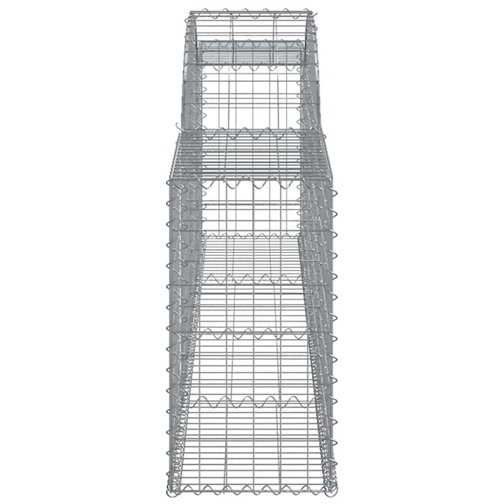Cesti Gabbioni ad Arco 13 pz 300x30x60/80 cm Ferro Zincato