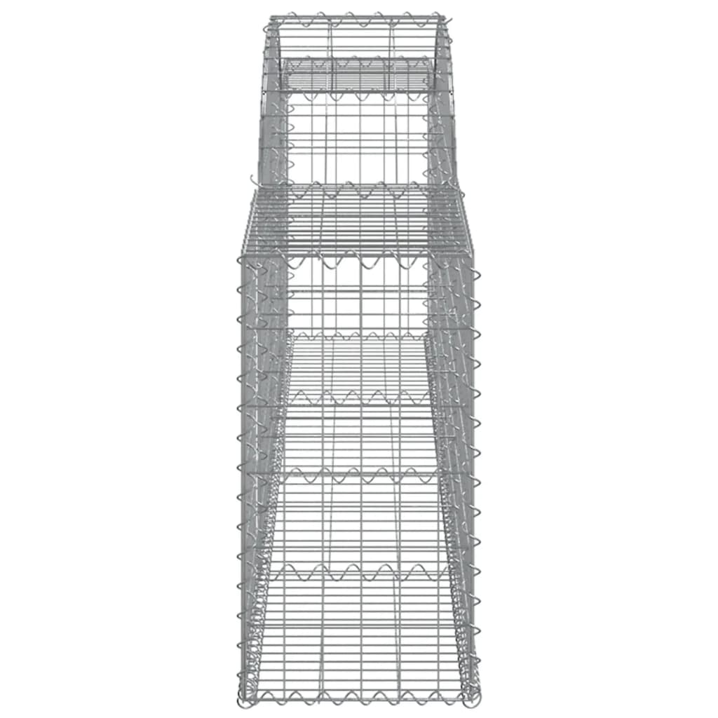 Cesti Gabbioni ad Arco 20 pz 300x30x60/80 cm Ferro Zincato