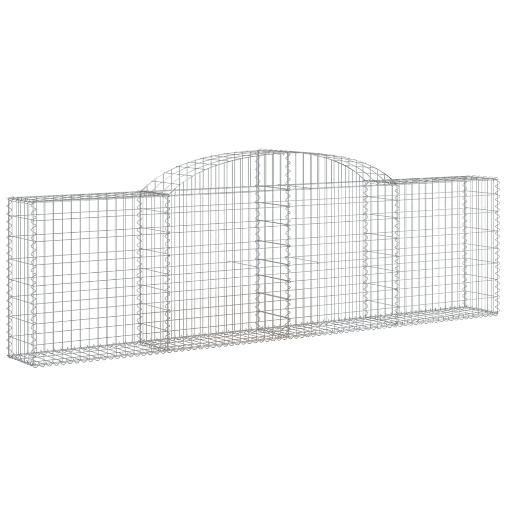 Cesti Gabbioni ad Arco 3 pz 300x30x80/100 cm Ferro Zincato
