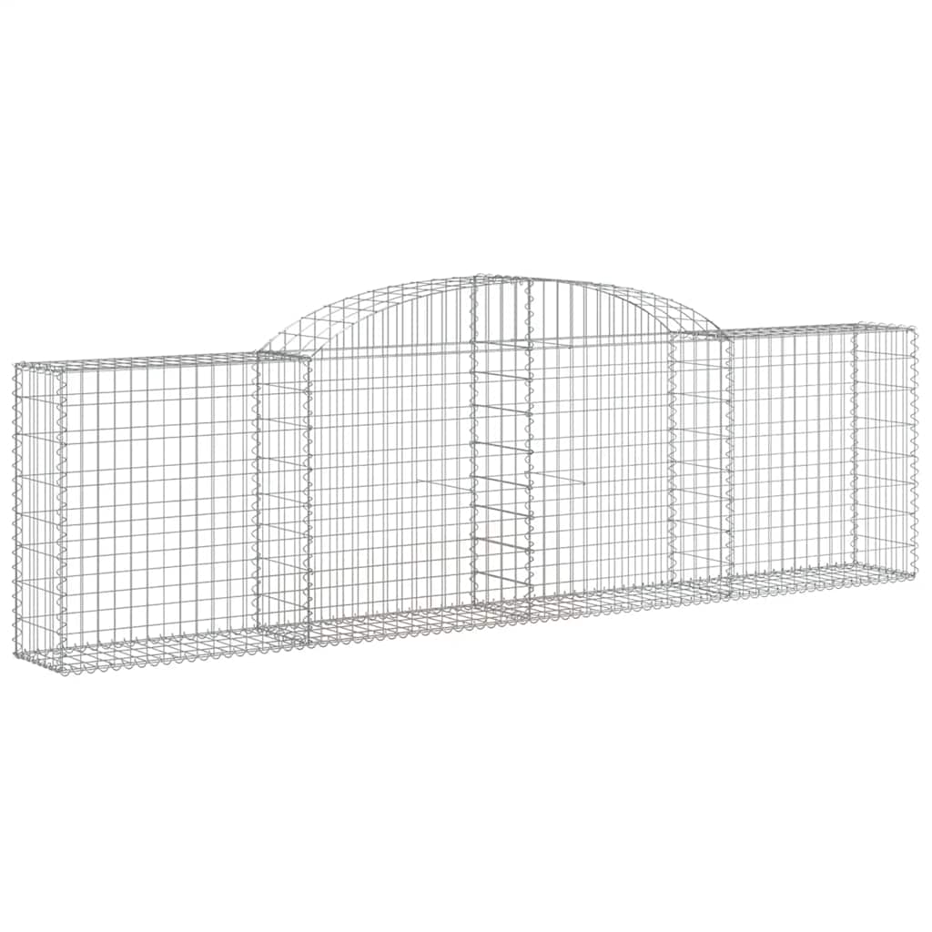 Cesti Gabbioni ad Arco 5 pz 300x30x80/100 cm Ferro Zincato