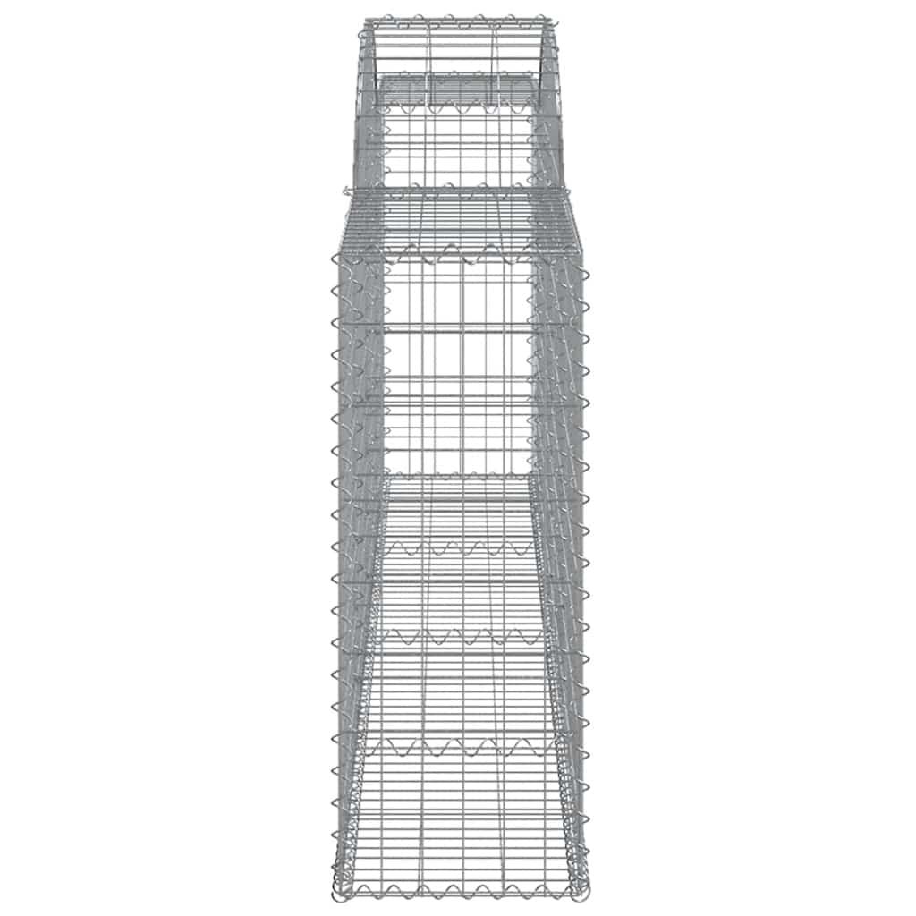 Cesti Gabbioni ad Arco 5 pz 300x30x80/100 cm Ferro Zincato