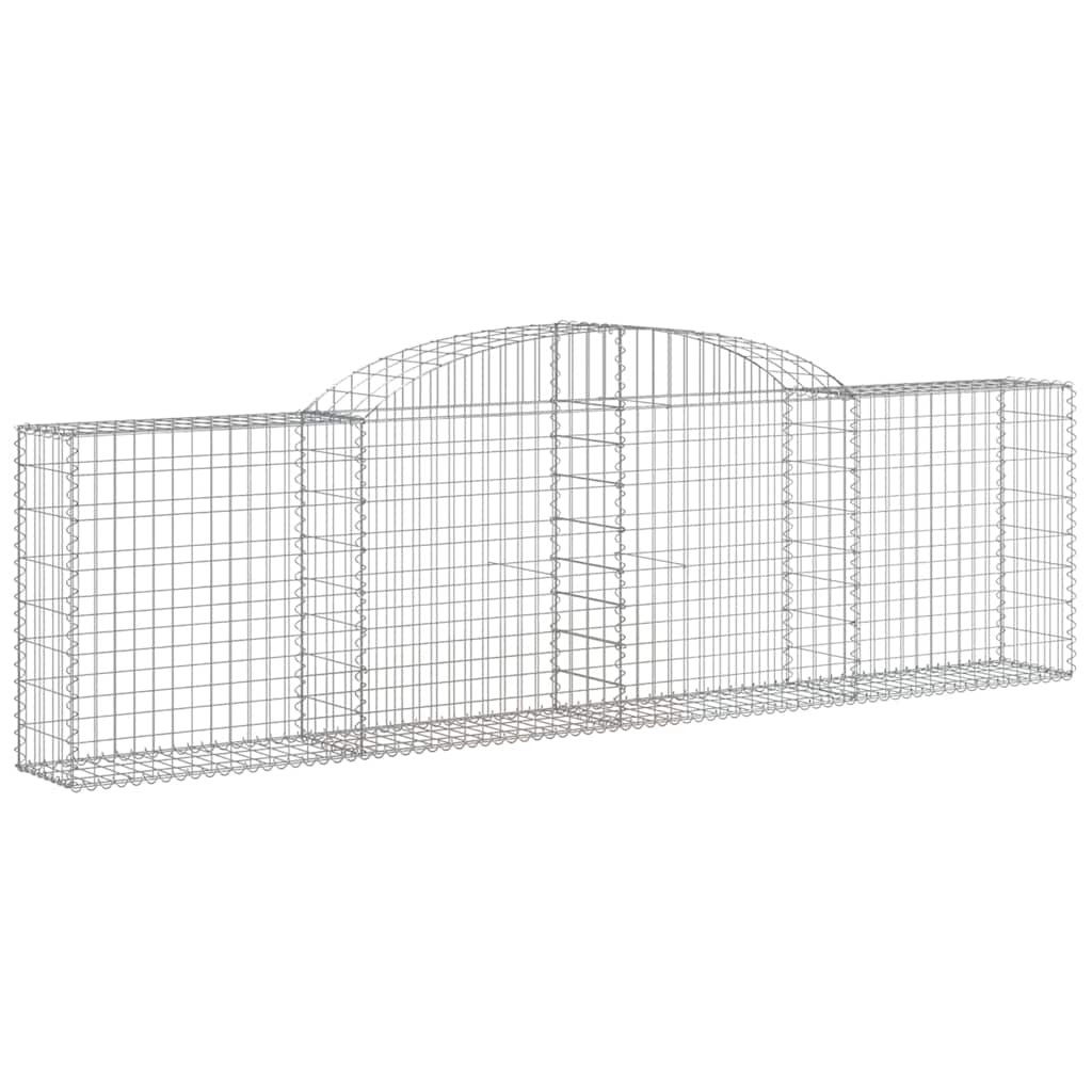 Cesti Gabbioni ad Arco 7 pz 300x30x80/100 cm Ferro Zincato