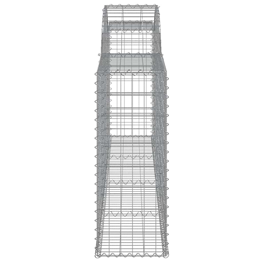 Cesti Gabbioni ad Arco 7 pz 300x30x80/100 cm Ferro Zincato