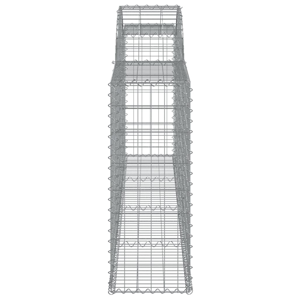 Cesti Gabbioni ad Arco 9 pz 300x30x80/100 cm Ferro Zincato