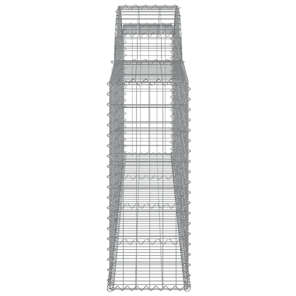 Cesti Gabbioni ad Arco 11 pz 300x30x80/100 cm Ferro Zincato