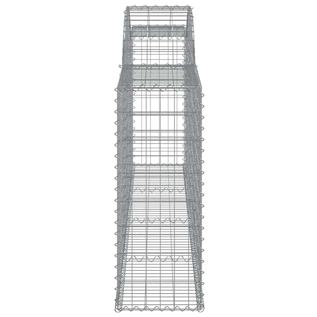 Cesti Gabbioni ad Arco 12 pz 300x30x80/100 cm Ferro Zincato