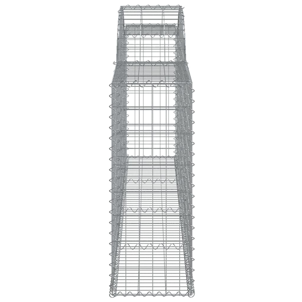 Cesti Gabbioni ad Arco 15 pz 300x30x80/100 cm Ferro Zincato